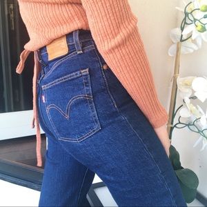 Levi’s Ribcage Dark Wash Jeans